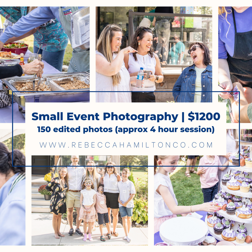 Small Event Photography | $1200