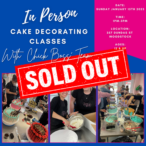 In Person Cake Decorating Class: January 15th 2024 – rebeccahamiltonco
