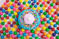 The Rainbow Bubble Gum Donut Original 3D Art Piece