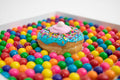 The Rainbow Bubble Gum Donut Original 3D Art Piece