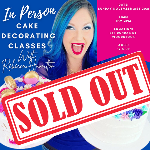 In Person Cake Decorating Class: Jan 9th 2022